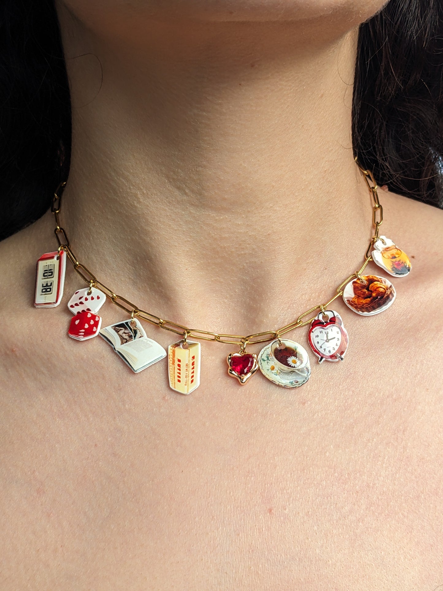 breakfast lover necklace