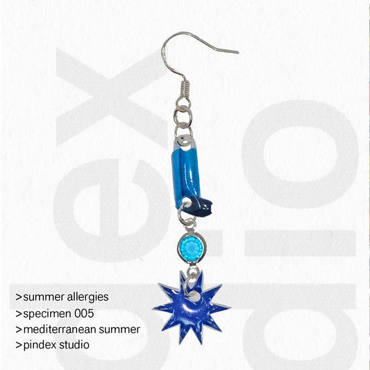 summer allergies earring (x1)