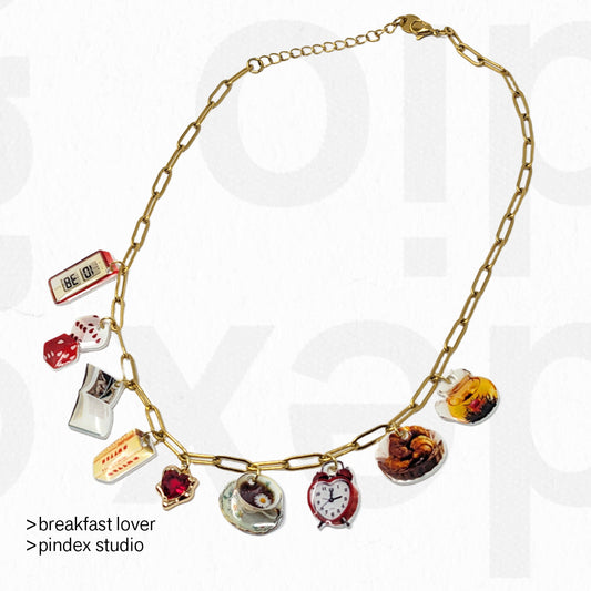 breakfast lover necklace